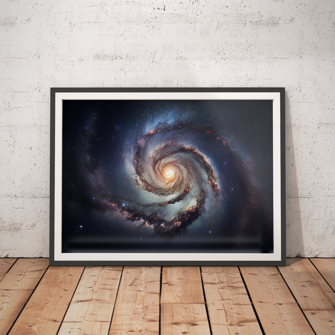 Milky Way Astronomy Travel Poster, Outer Space