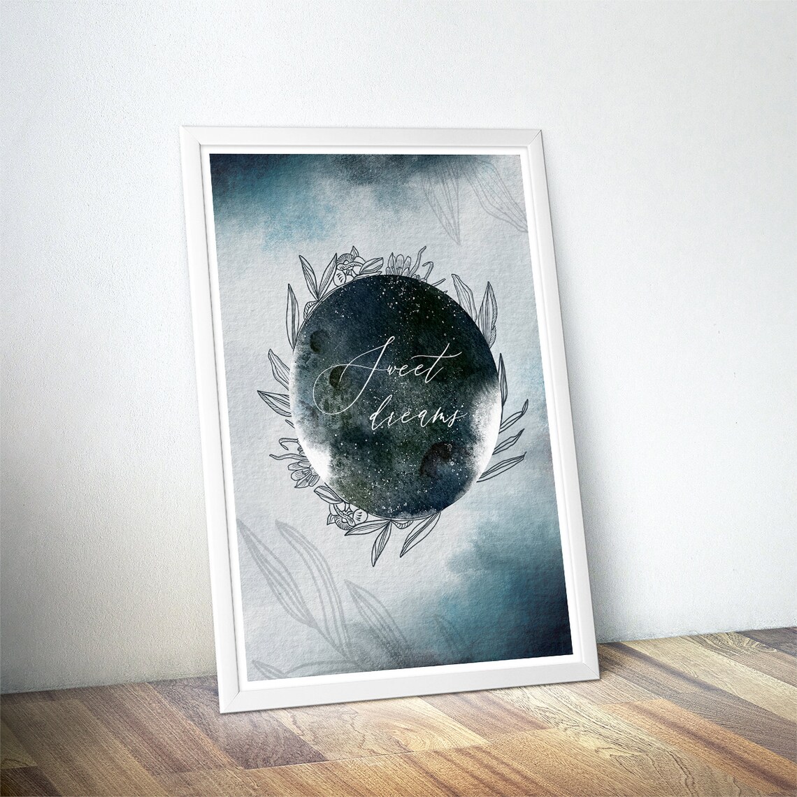 Sweet Dreams Constellation Print, Celestial Watercolor - Image 4