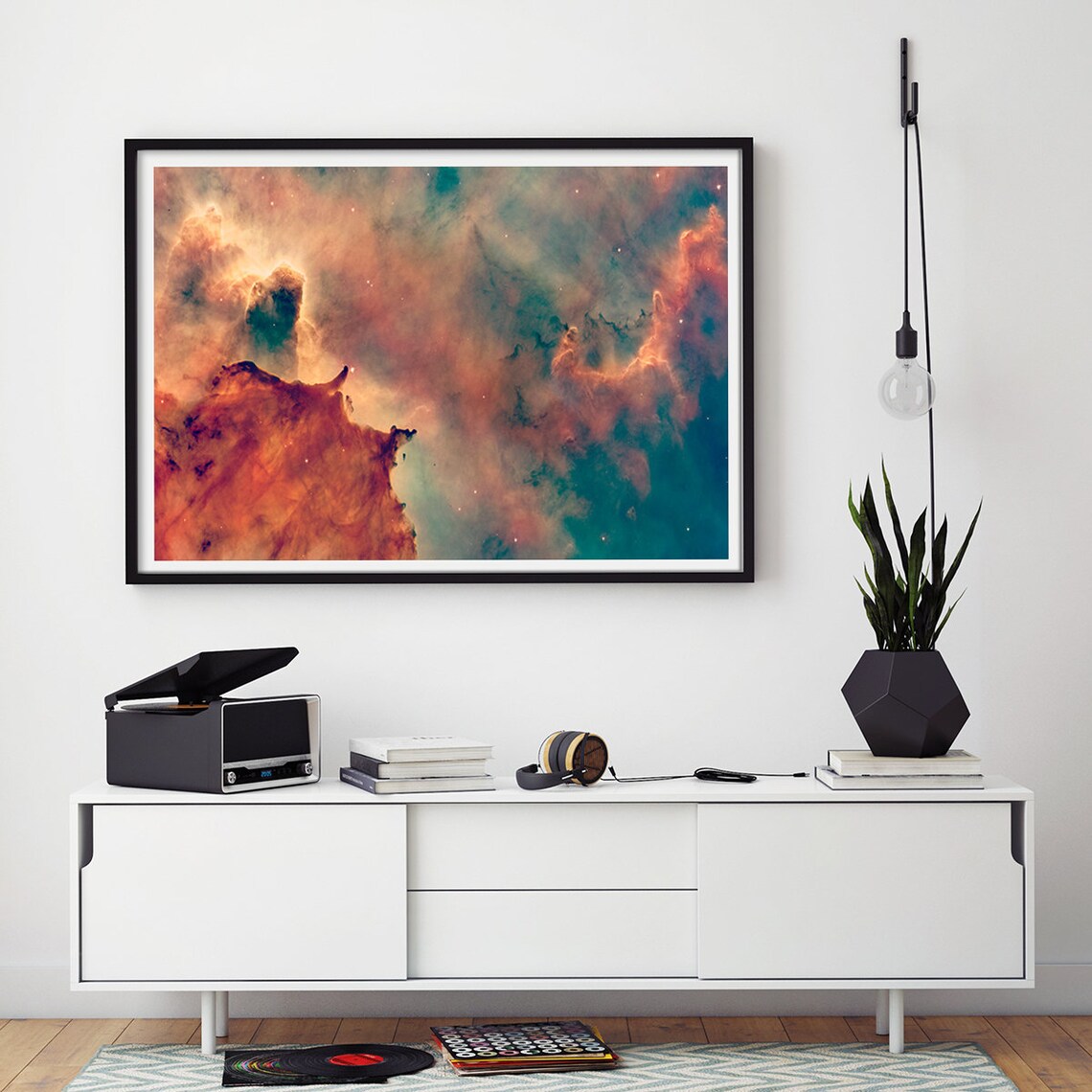 Hubble Circle Gas Nebula Astronomy Art Print - Image 3