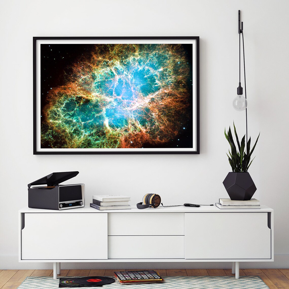 Crab Nebula Bedroom Art Print, Celestial Decor - Image 3