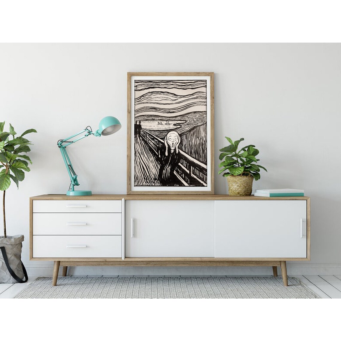 The Scream Print Edvard Munch Vintage Wall Art Classic Paintings Renaissance Prints Large Home Decor - Image 3