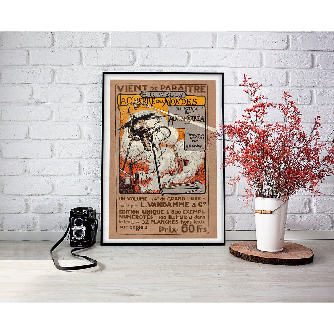 War Of The Worlds Literary Art Print, Book Lover Gift - Image 4