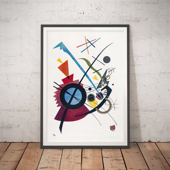 Violet Print Wassily Kandinsky Vintage Wall Art Classic Paintings Renaissance Prints Large Home Decor