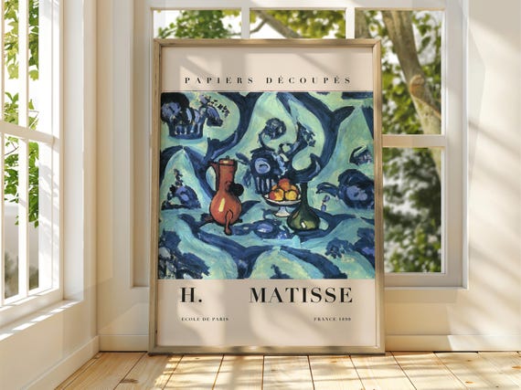 Henri Matisse Poster Exhibition Gallery Print Classic Art Floral Flowers