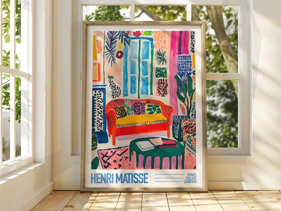 Henri Matisse Cosy Room Fauvist Interior Exhibition Art Poster