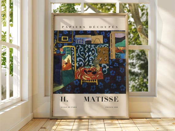 Henri Matisse Poster Exhibition Gallery Print Classic Art Floral Flowers