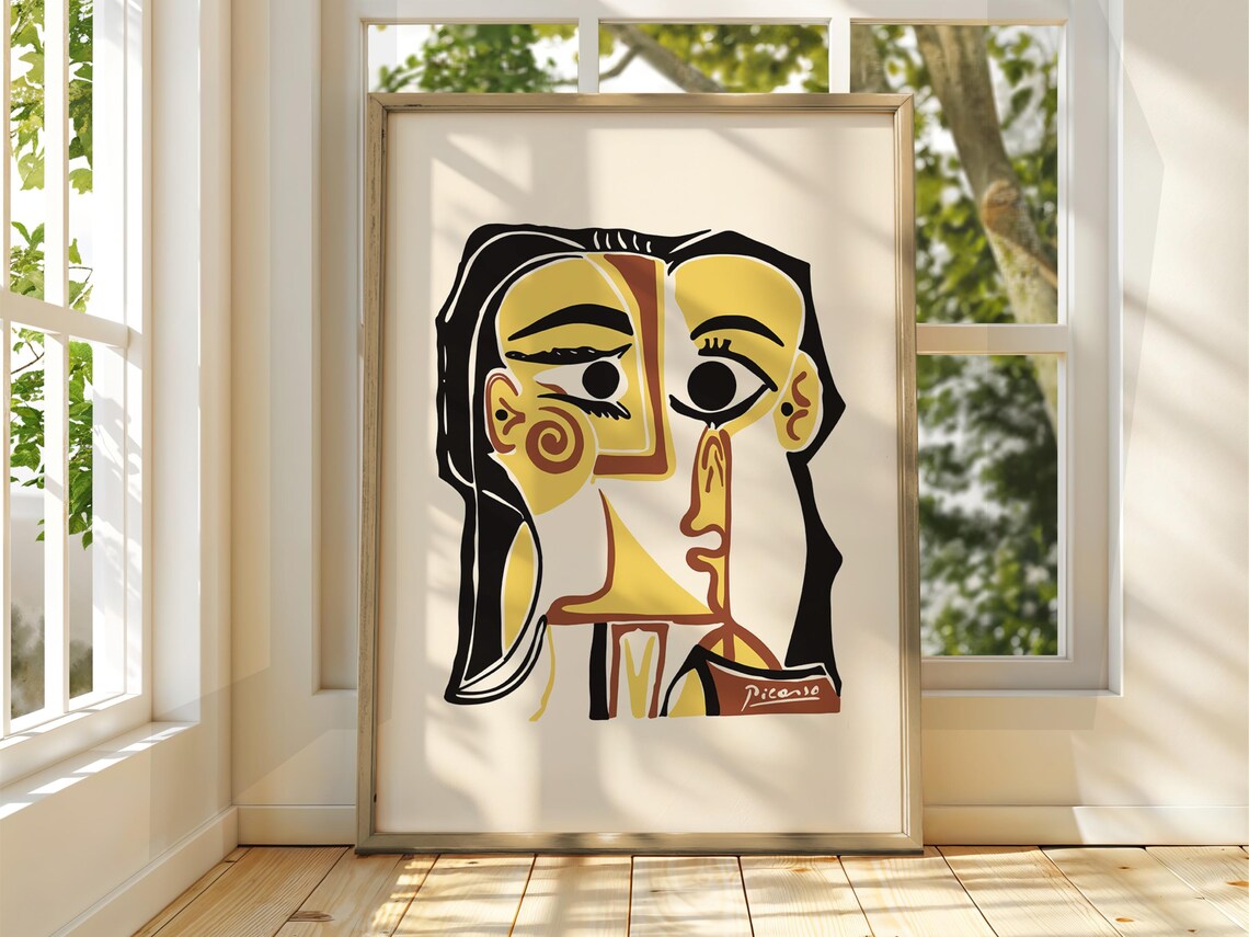 Pablo Picasso Art Exhibition Print Cubism Surrealism Poster Abstract Gallery Home Decor Face
