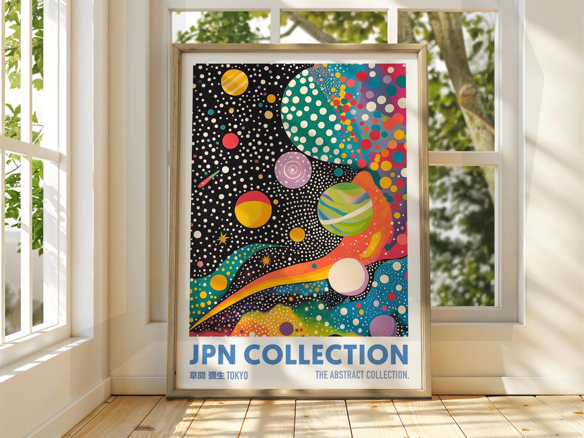 Yayoi Kusama Style Space Dot Art Tokyo JPN Collection Poster
