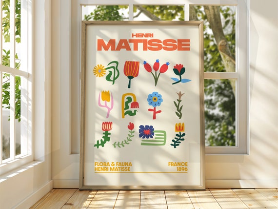 Henri Matisse Floral Art Poster Exhibition Gallery Print Famous