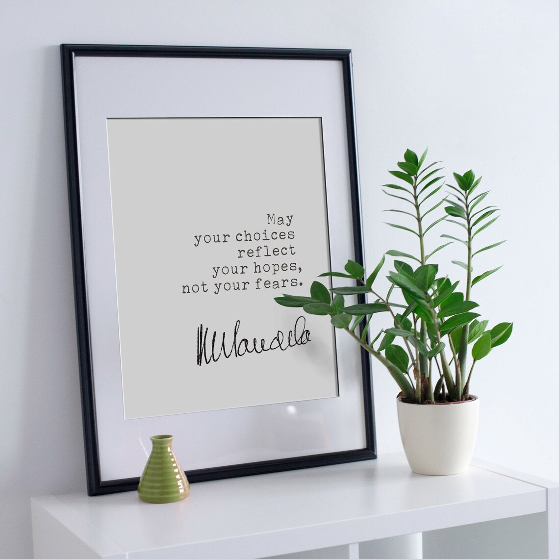 Nelson Mandela Hope Quote Poster for Book Lovers - Image 2