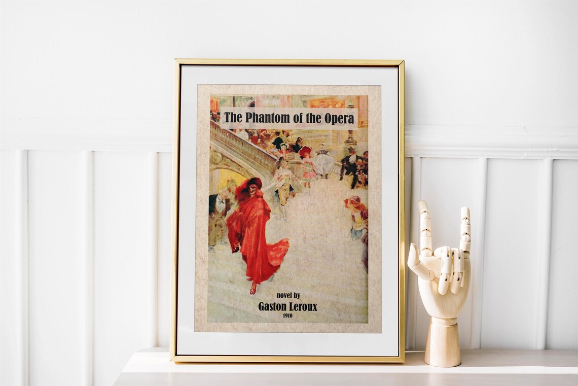 The Phantom of the Opera 1910 Gaston Leroux Novel Cover Art Print - Image 3