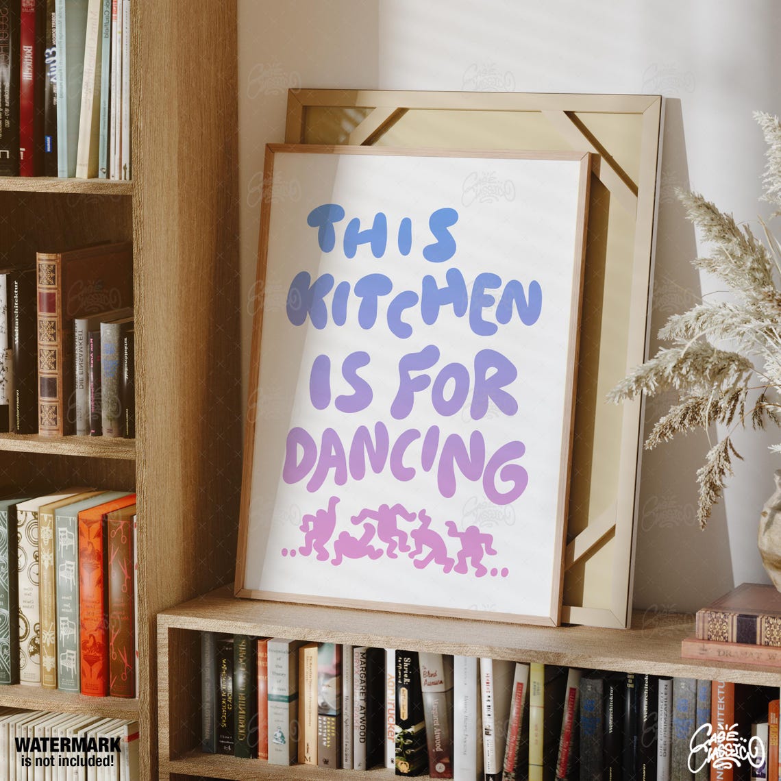 This Kitchen Is For Dancing Poster in Pastel Gradient Letters - Image 2