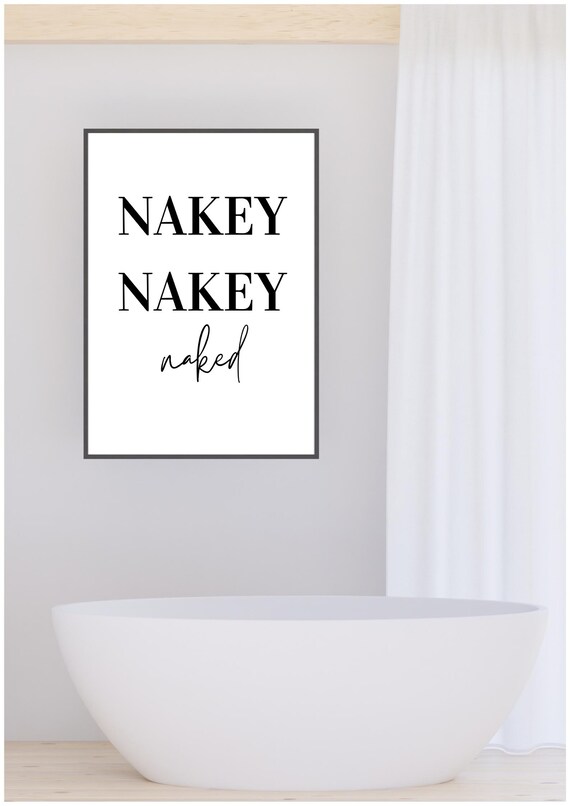Funny Bathroom Quote, Minimalist Poster Print