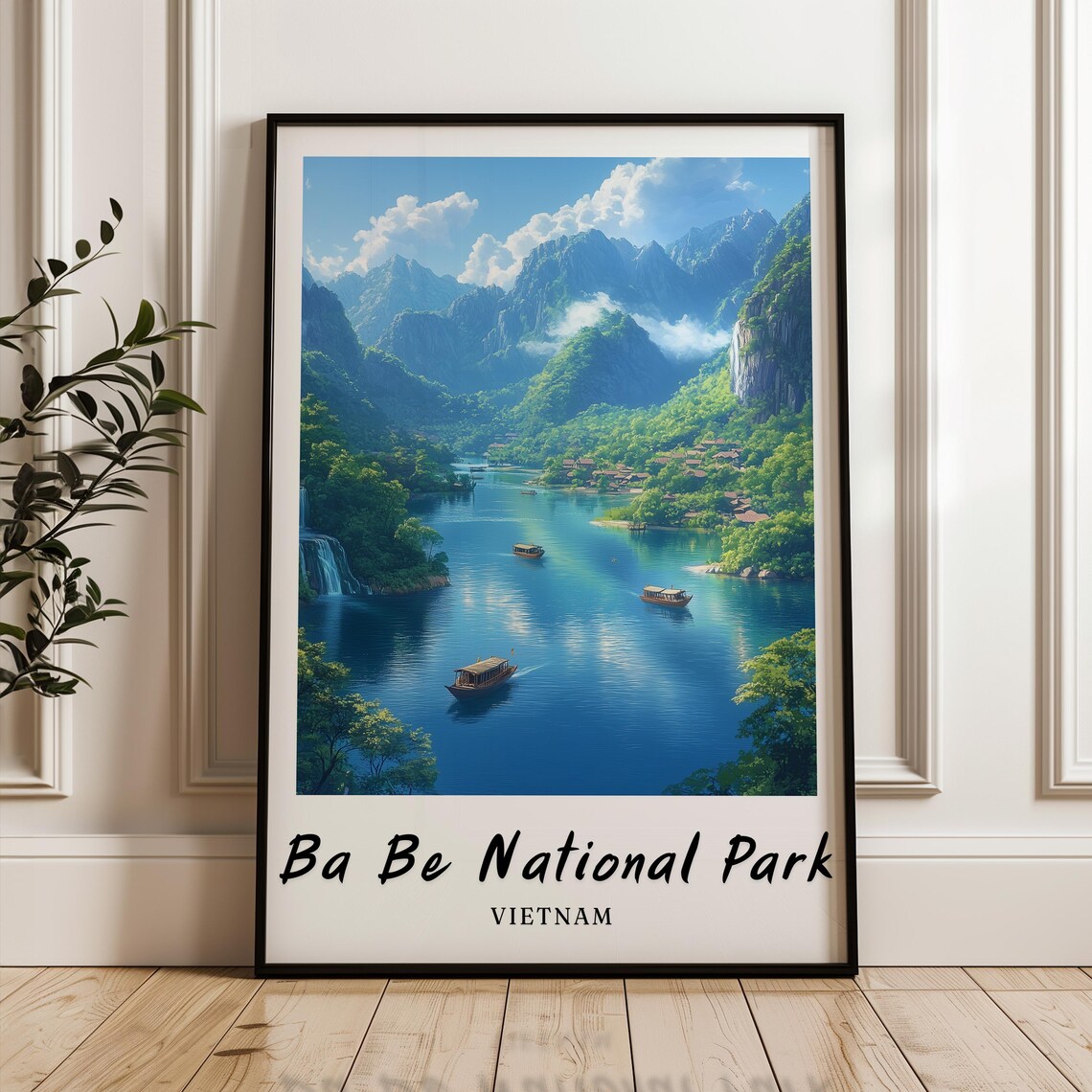 Ba Be National Park Vietnam Travel Poster