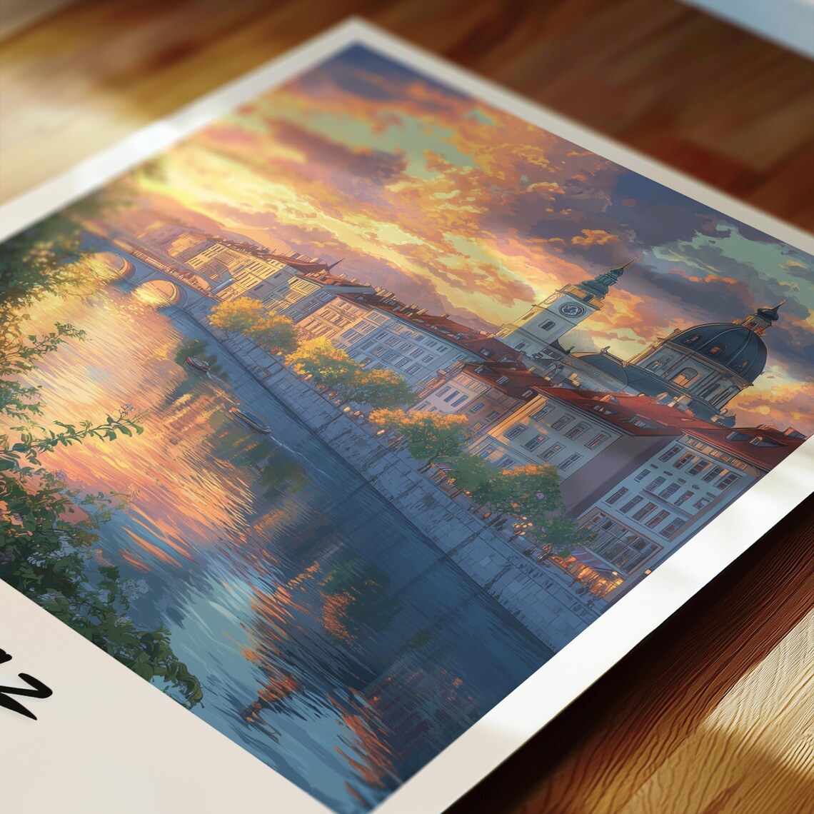 Graz Austria Travel Poster, Minimalist Poster - Image 2