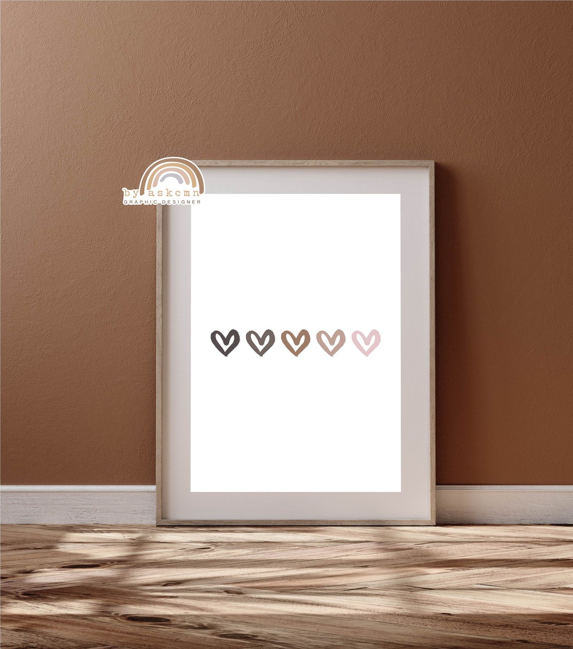 Black Lives Matter Print Vote Heart Boho Nursery Print Baby Room Decor Pastel Heart Baby Room Poster Living Room Art Print - Image 4