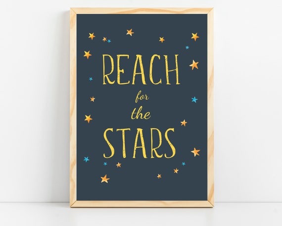 Space Themed Nursery Art Print, Outer Space Decor