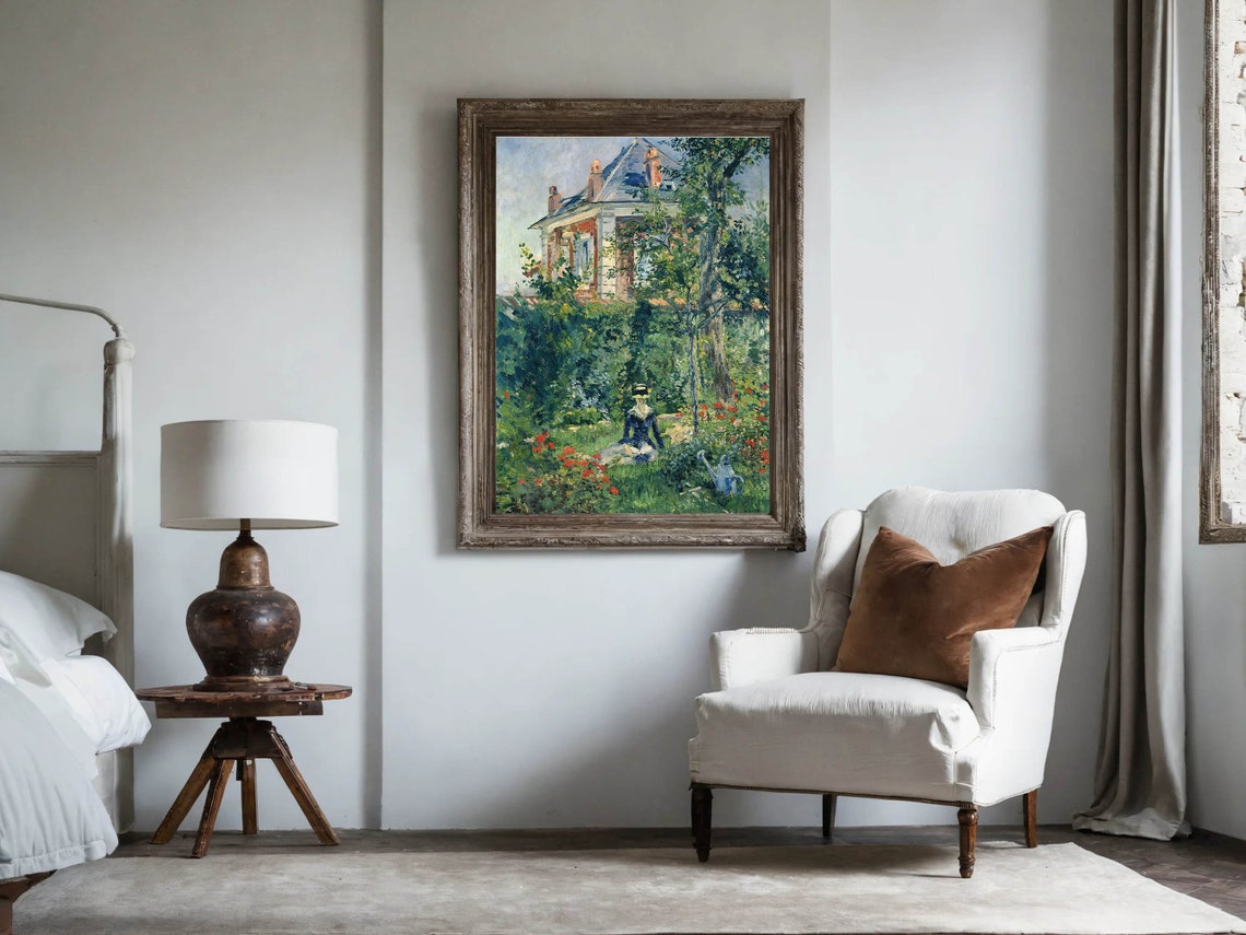 Edouard Manet A Garden Nook at Bellevue Impressionist Art Poster - Image 2