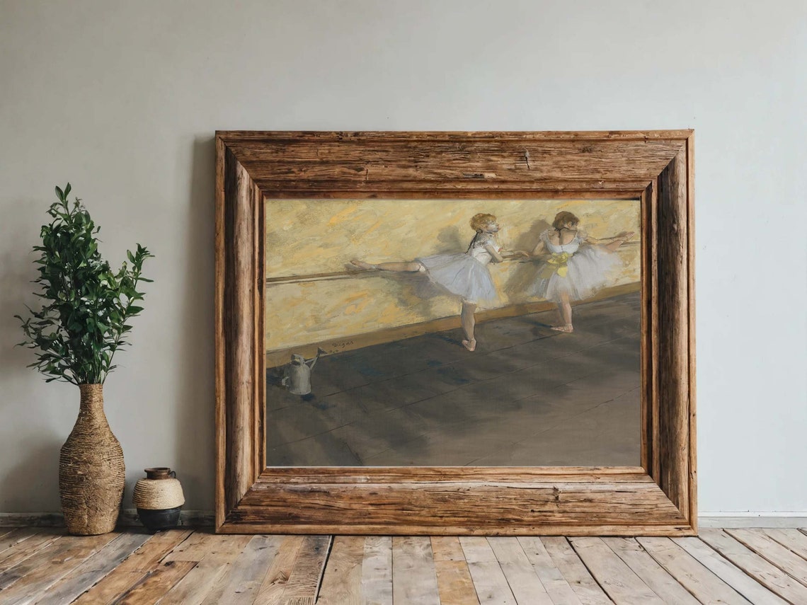 Edgar Degas Dancers at the Barre Ballet Practice Classic Print - Image 8