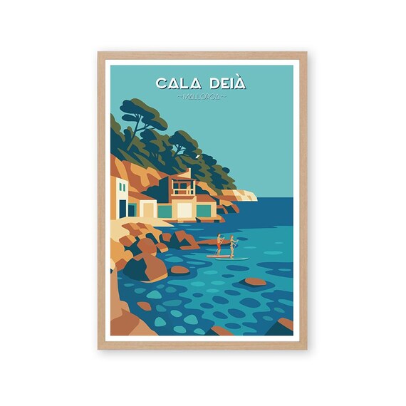 Cala Deia Mallorca Travel Poster