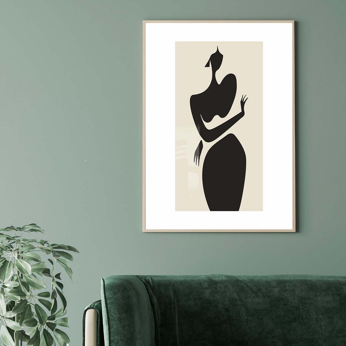 Femme Debout by Bastien Bouta, Minimalist Art Print - Image 2