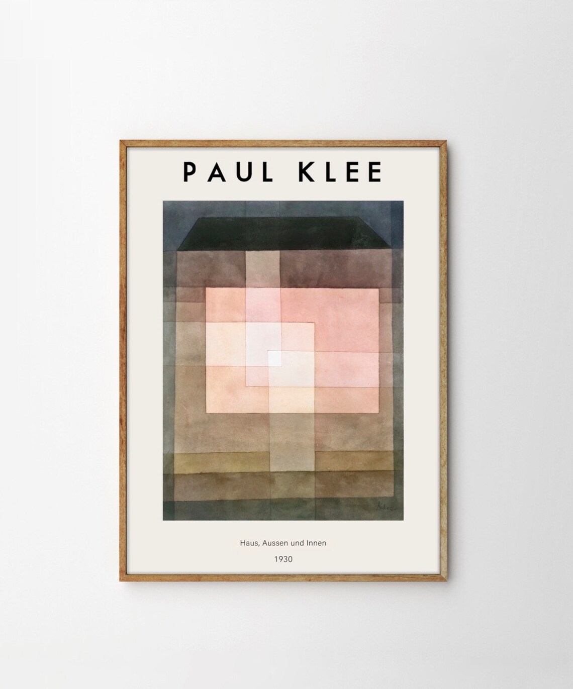Paul Klee Haus Aussen und Innen 1930 Geometric Abstract Poster - Image 3