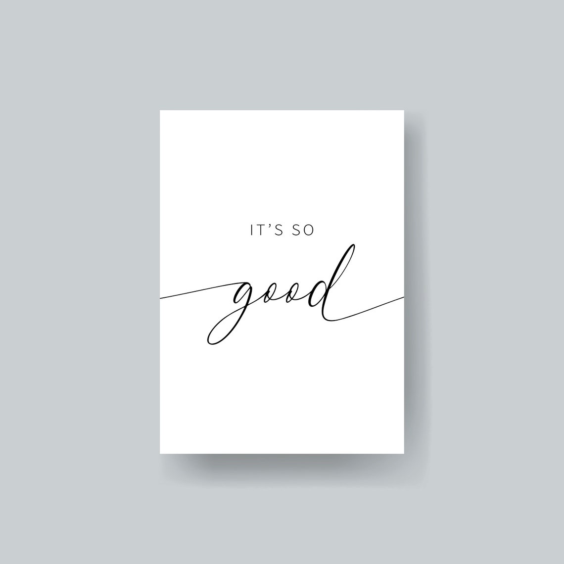 Its So Good To Be Home 2 Piece Quote Set Minimalist Typography Poster - Image 2