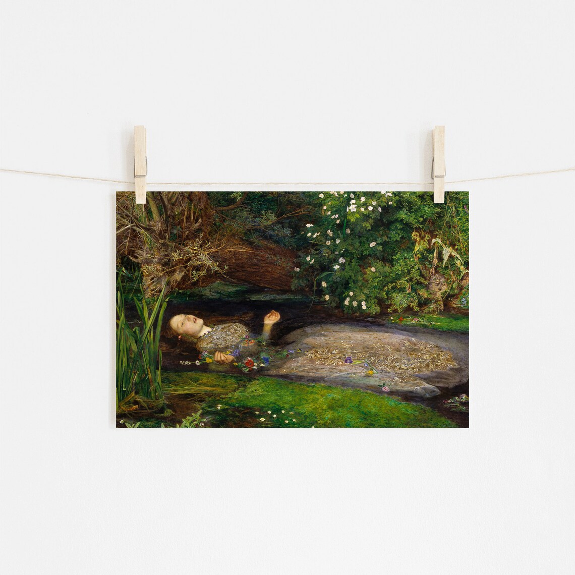 Ophelia by John Everett Millais, Art Print