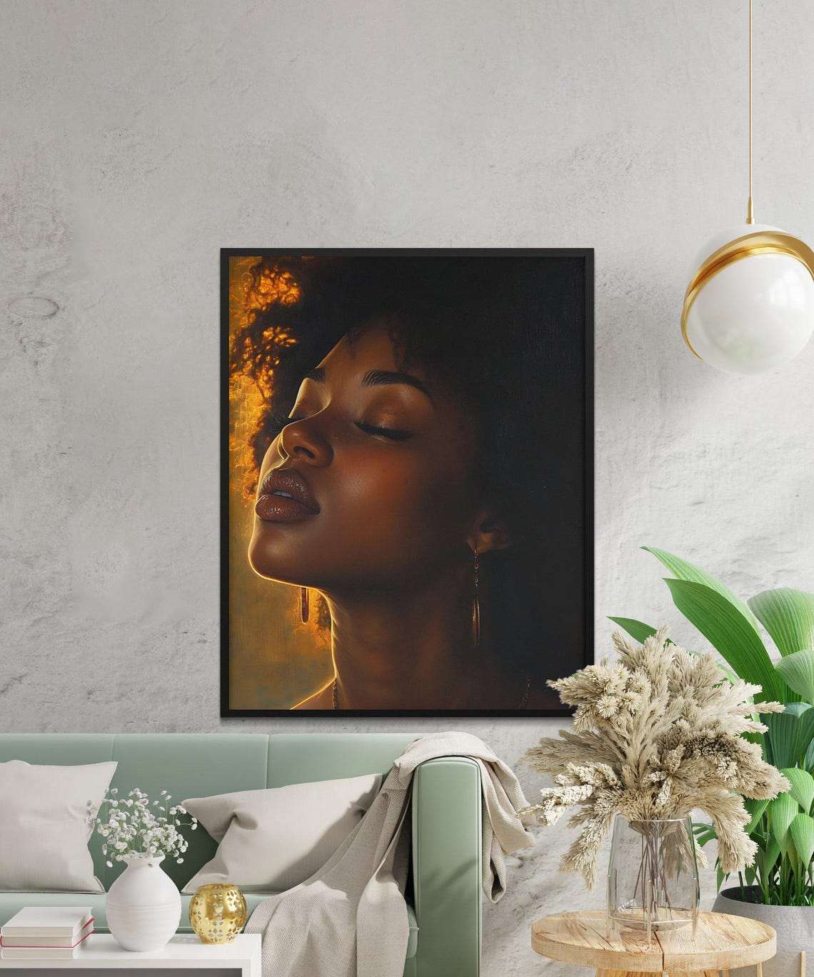 Afrocentric Art Work Creative African Black Culture Wall Decor For Living Spaces Unique Home Bold Statement - Image 5