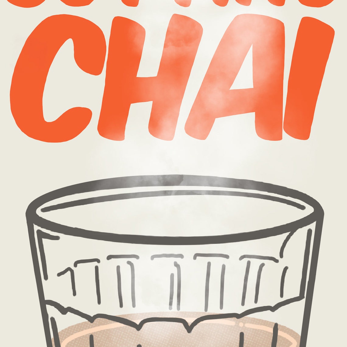 Indian Desi Cutting Chai Art Print - Image 3