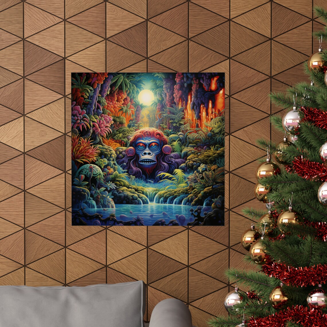 Forest Dweller Monkey Poster, Tropical Paradise - Image 4