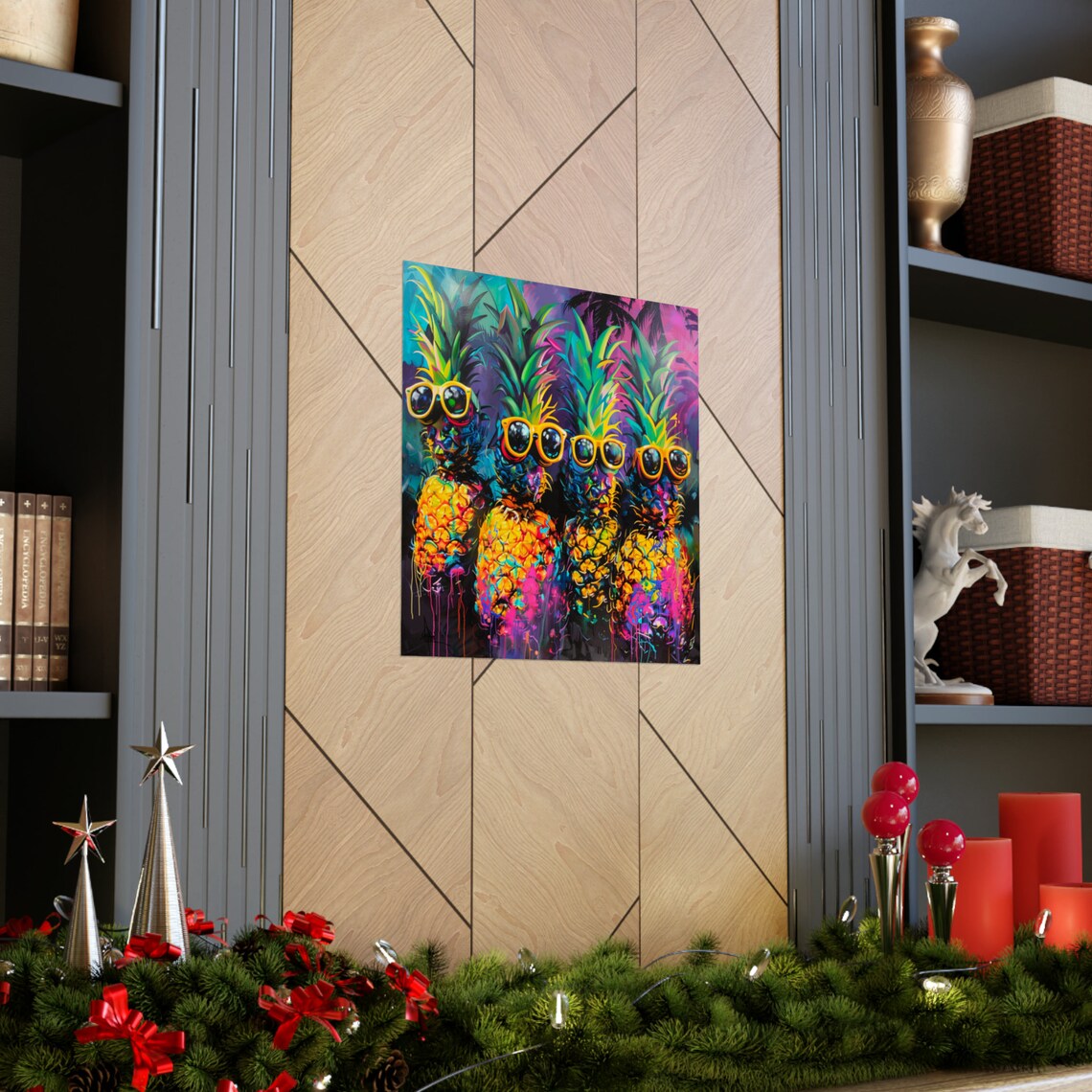 Pineapple Squad, Abstract Funny Pineapple Poster - Image 3