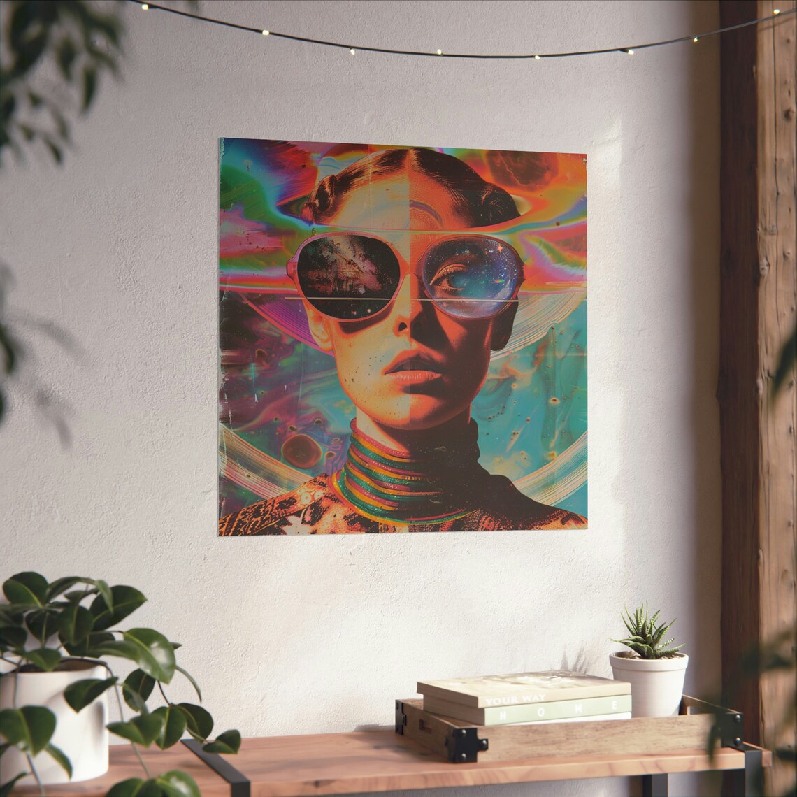 Spiritual Being Vintage Retro Art Print