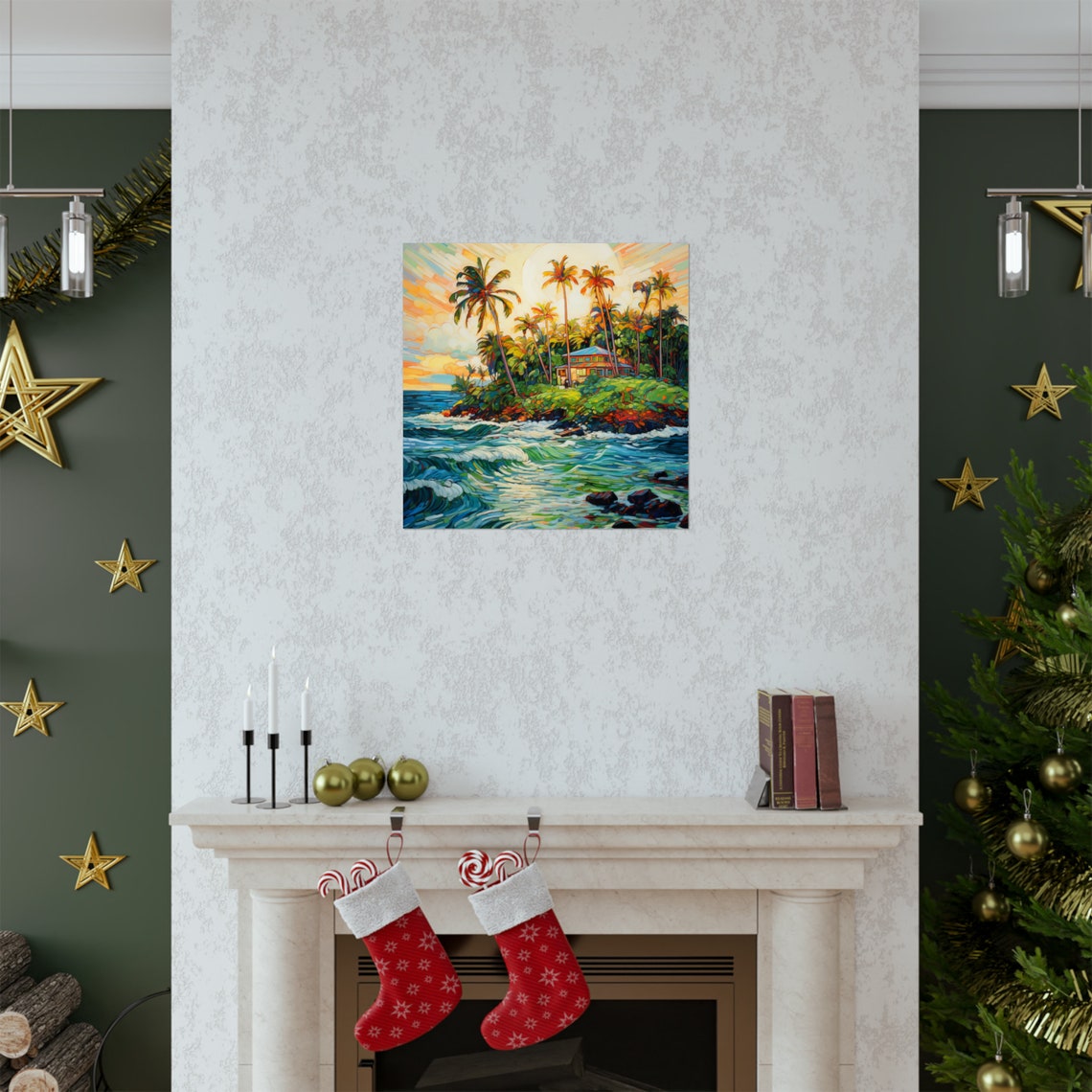 Island Delight, Van Gohn Style Poster - Image 2