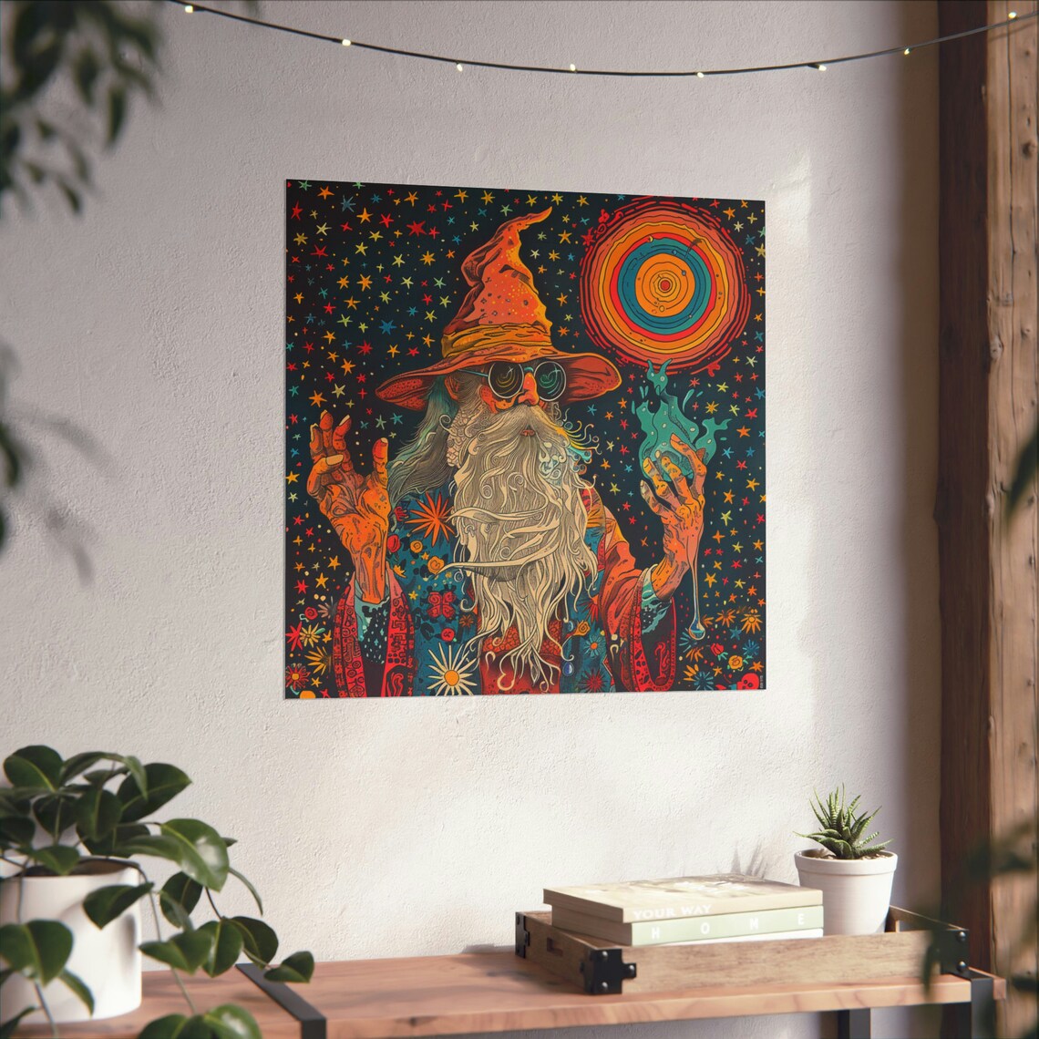 Written In The Stars Poster, Vintage Wizard Art