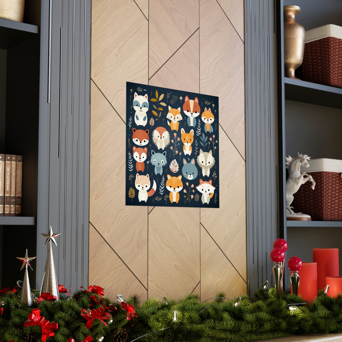 Baby Forest Animals, Cute Nursery Poster - Image 3