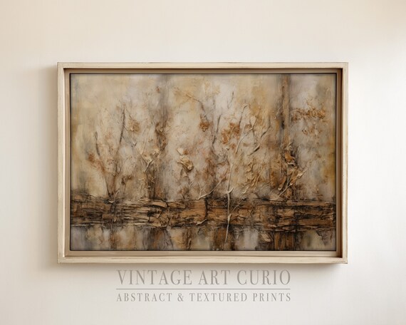Farmhouse Abstract Wall Art Print, Wabi Sabi Texture