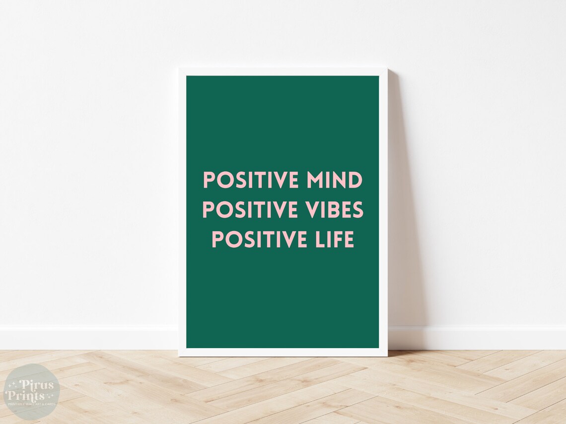Positive Mindset Manifest Poster, Mindfulness Wall Art - Image 4