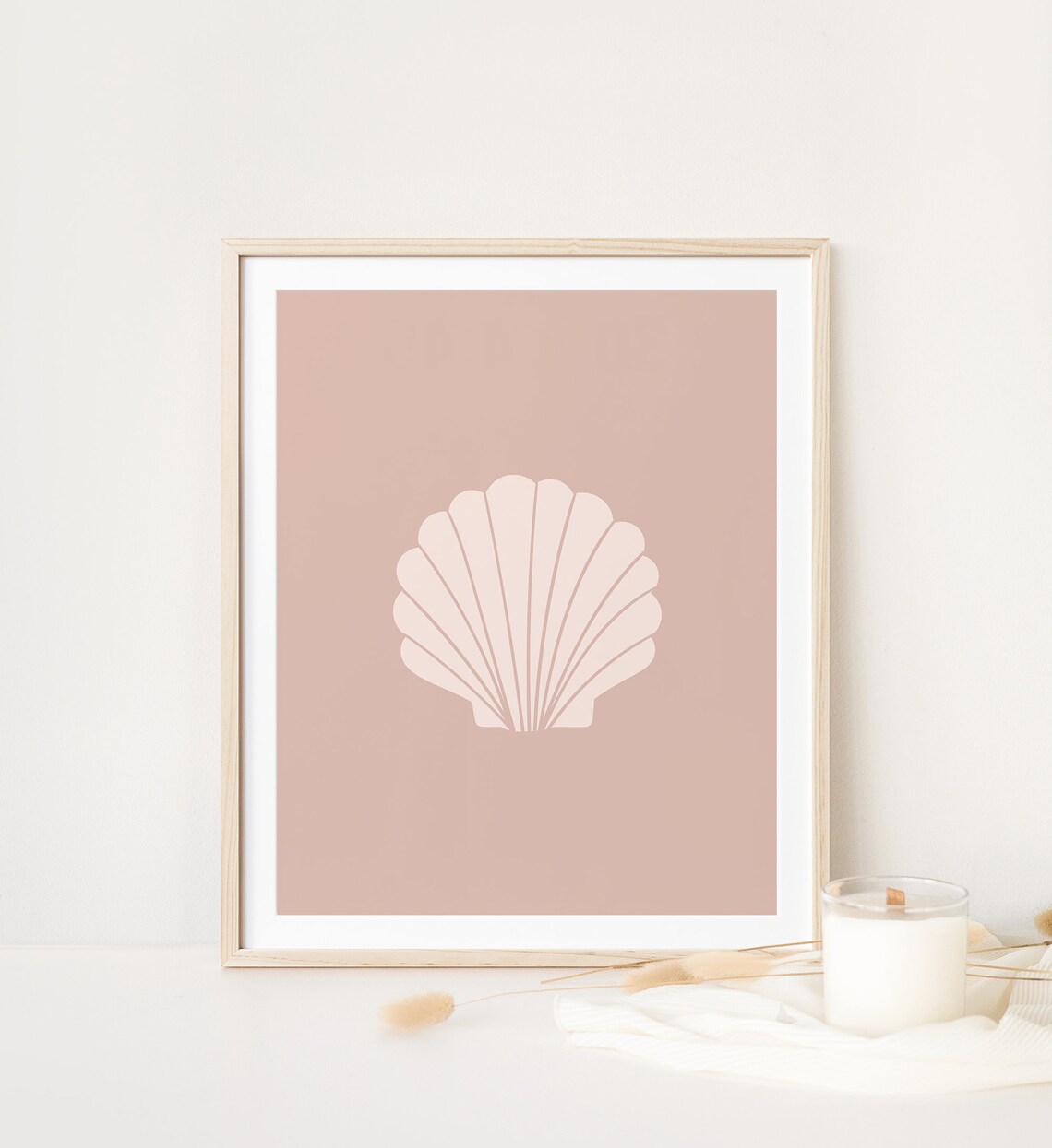 Sea Shell Art Print, Boho Danish Pastel Nursery Decor - Image 3