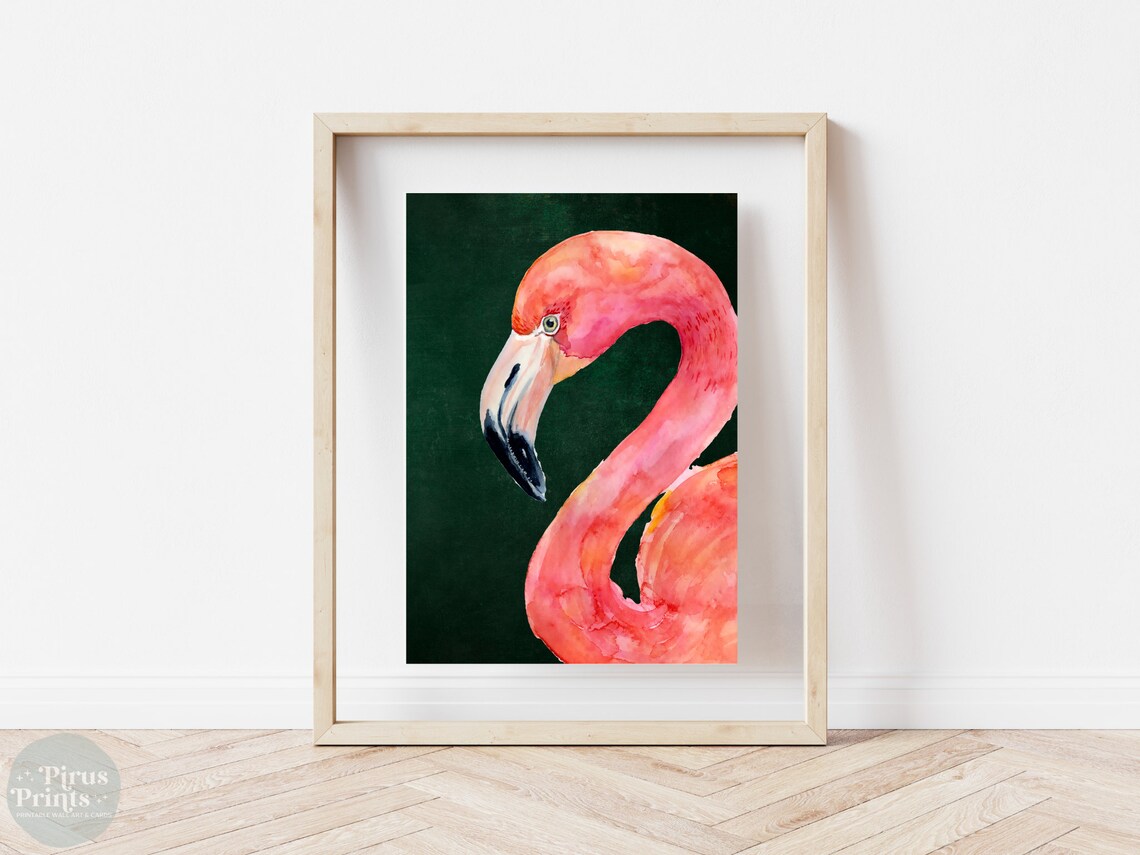 Flamingo Art Print, Maximalist Wall Decor - Image 5