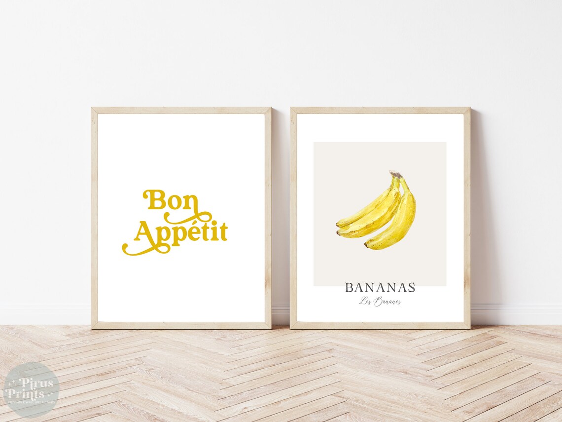 Bon Appetit Retro Typography Kitchen Decor - Image 5