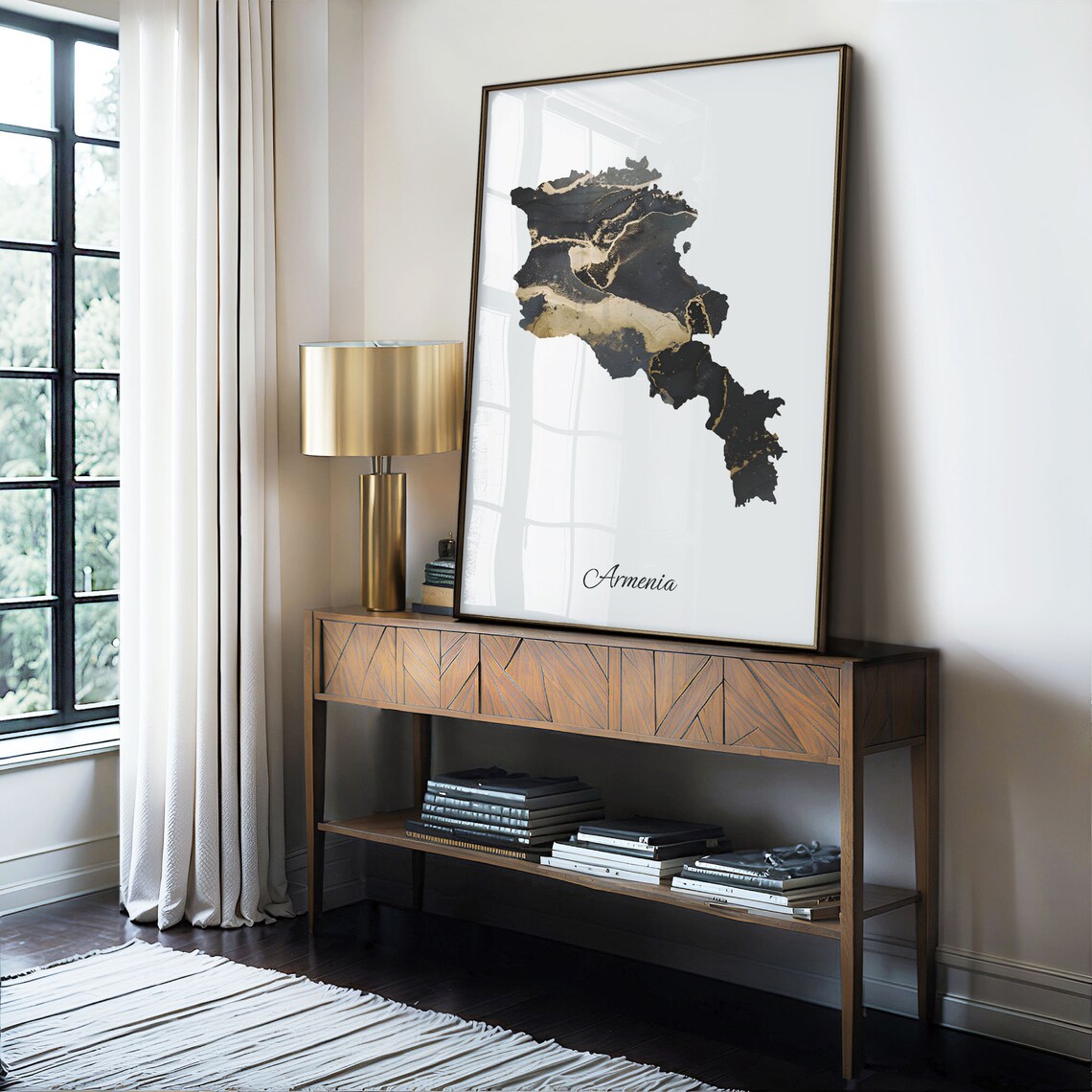 Armenia Map Poster, Elegant Country Travel Art Print - Image 4