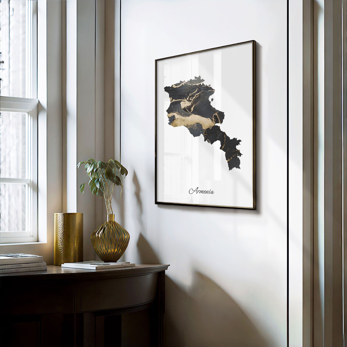 Armenia Map Poster, Elegant Country Travel Art Print - Image 3