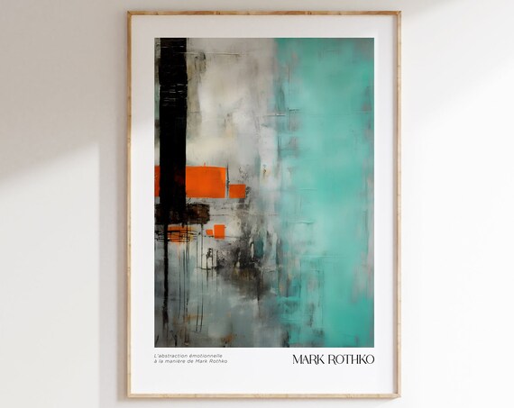 Mark Rothko Exhibition Poster, Museum Wall Art Print