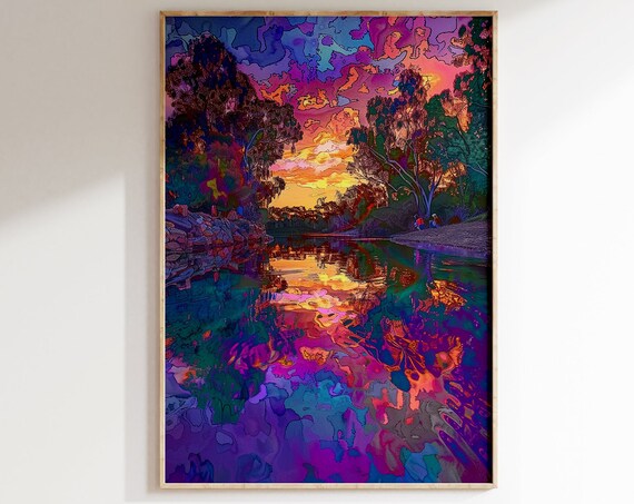 Henri Matisse Inspired Print With Frame Colorful Matisse Poster Matisse Art Print Living Room Retro Wall Art Exhibition Gallery Wall