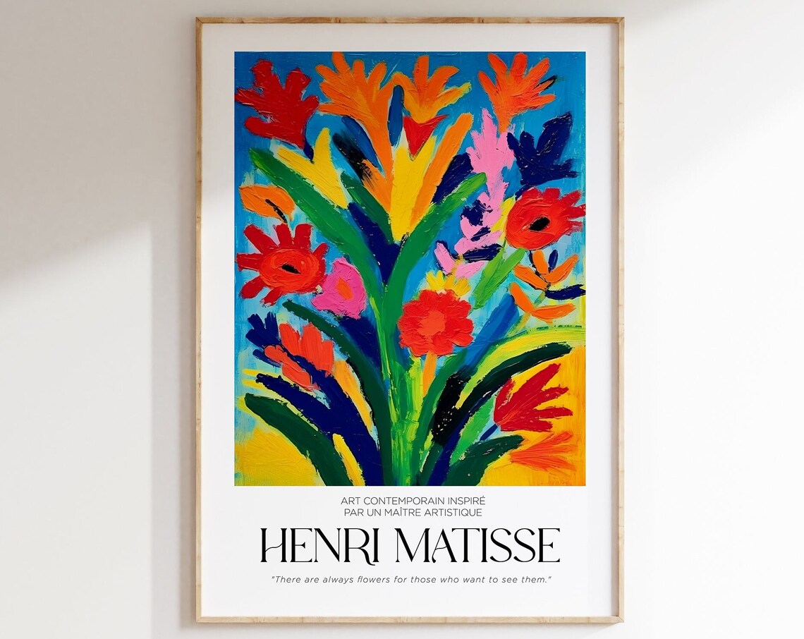 Matisse Cut Outs Poster, Minimalist Neutral Wall Art