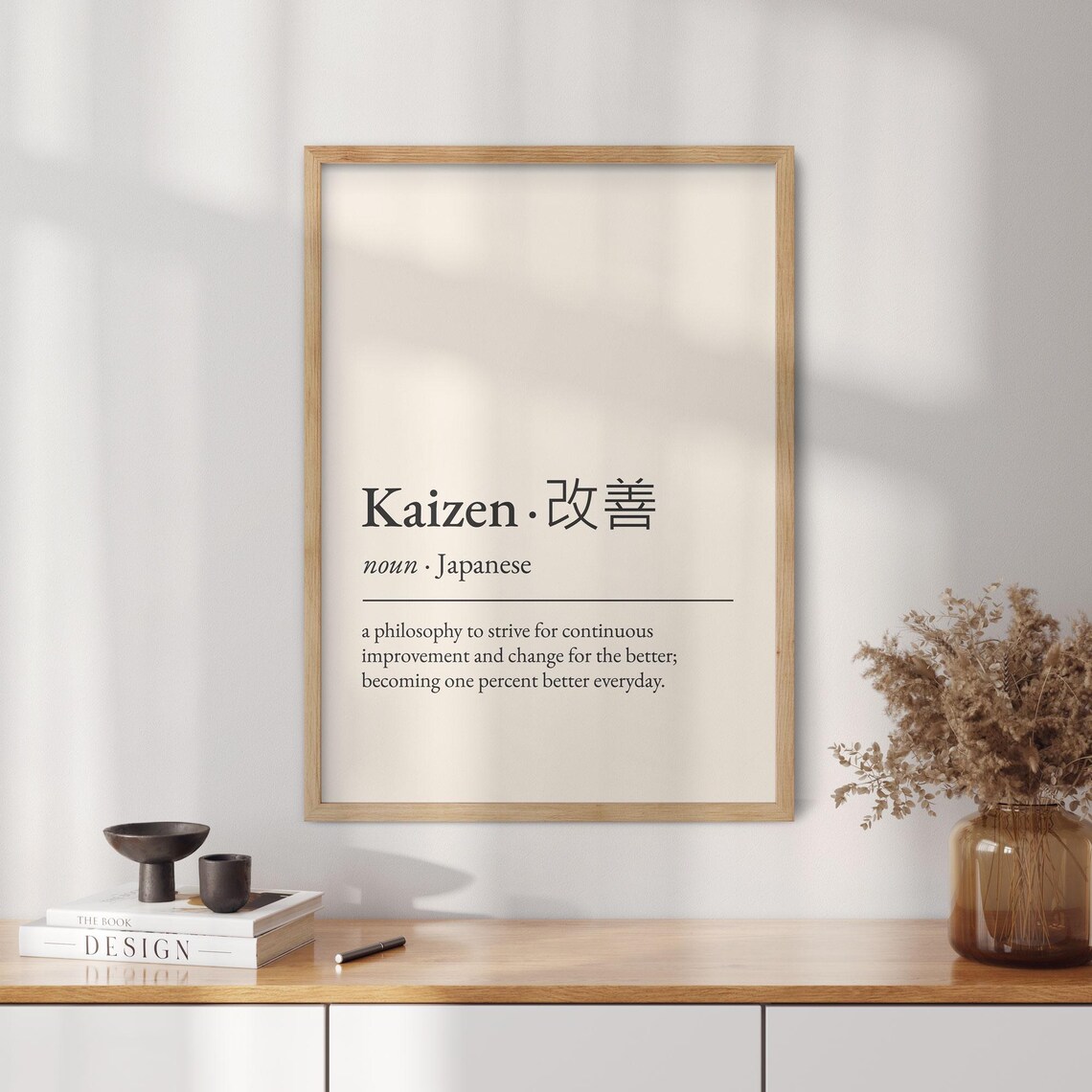 Kaizen Japanese Definition Continuous Improvement Philosophy Office Poster - Image 3