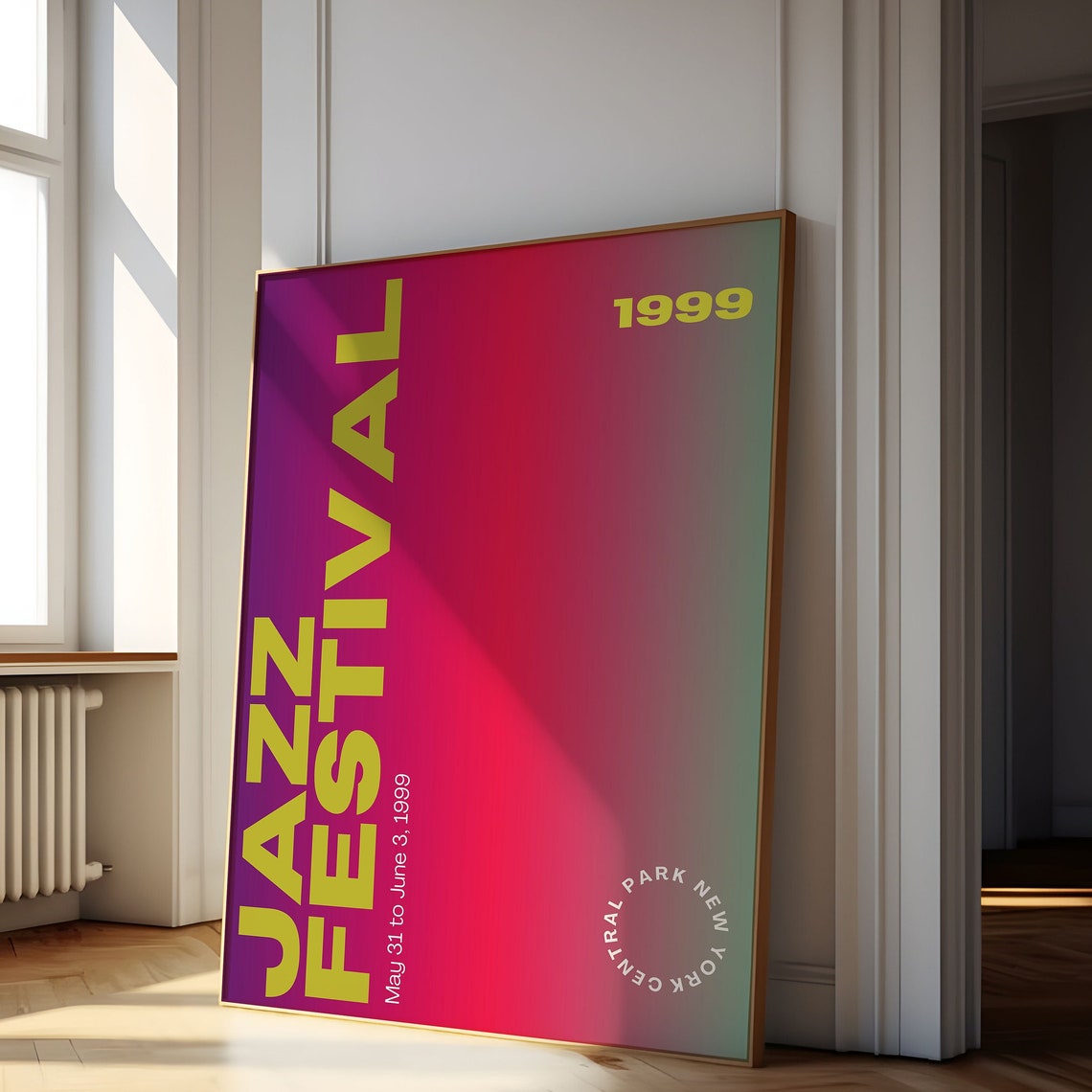 Jazz Festival 1999 Central Park New York Gradient Event Poster