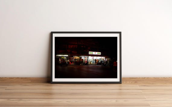 Thailand Street Photography 7eleven Backpacking Bangkok Wall Art Gift Travel