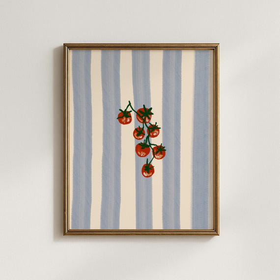 Tomato Poster, Vintage Italy Kitchen Art Print